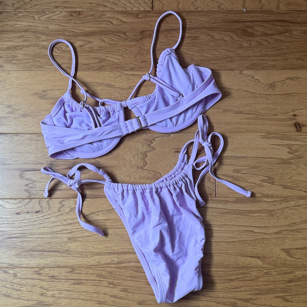 NWOT Lavender Underwire Bikini, Medium - Picture 2 of 3